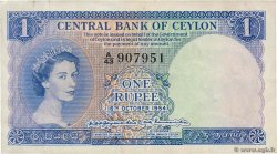 1 Rupee CEYLON  1954 P.049b