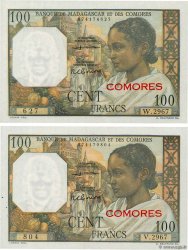 100 Francs Lot KOMOREN  1960 P.03b2