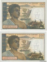 100 Francs Lot COMOROS  1960 P.03b2 UNC