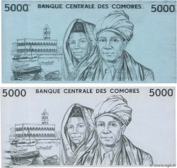 5000 Francs Lot KOMOREN  1976 P.09p
