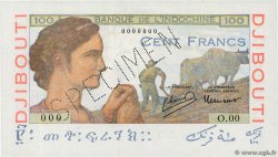 100 Francs Spécimen DSCHIBUTI   1946 P.19As