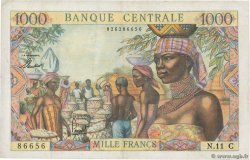 1000 Francs EQUATORIAL AFRICAN STATES (FRENCH)  1963 P.05c F+
