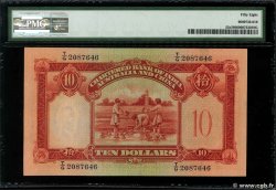 10 Dollars HONG-KONG  1941 P.055c SC