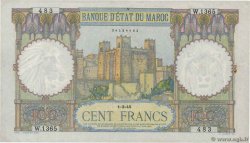 100 Francs MAROKKO  1945 P.20 SS