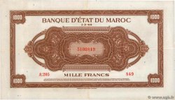 1000 Francs MOROCCO  1944 P.28 VF