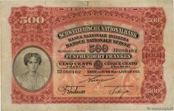 500 Francs SWITZERLAND  1923 P.29 VF-