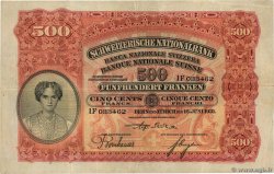 500 Francs SWITZERLAND  1931 P.36b VF