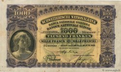 1000 Francs SWITZERLAND  1931 P.37c VF-