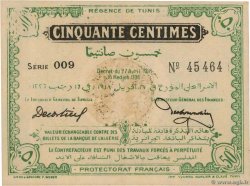 50 Centimes TUNISIE  1918 P.35