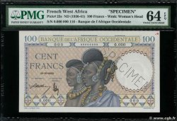 100 Francs Spécimen FRENCH WEST AFRICA (1895-1958)  1936 P.23s