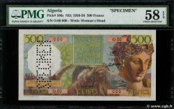 500 Francs Spécimen ARGELIA  1942 P.106s SC+
