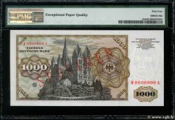 1000 Deutsche Mark Spécimen GERMAN FEDERAL REPUBLIC  1960 P.24s fST+