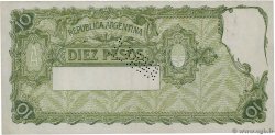 10 Pesos Annulé ARGENTINA  1936 P.253s XF+