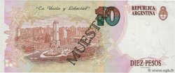 10 Pesos Spécimen ARGENTINA  1992 P.342s q.FDC