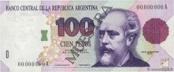 100 Pesos Spécimen ARGENTINIEN  1992 P.345s