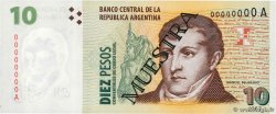 10 Pesos Spécimen ARGENTINA  1998 P.348s UNC