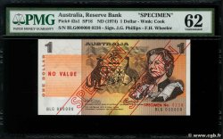 1 Dollar Spécimen AUSTRALIA  1974 P.42as