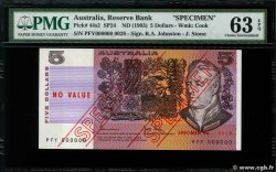 5 Dollars Spécimen AUSTRALIA  1983 P.44ds UNC-