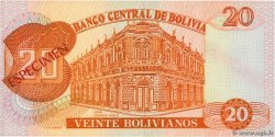 20 Bolivianos Spécimen BOLIVIA  1987 P.205s FDC