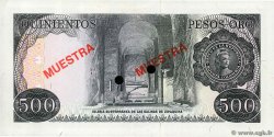 500 Pesos Oro Spécimen COLOMBIA  1977 P.420s FDC