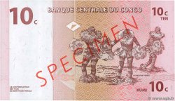 10 Centimes Spécimen REPúBLICA DEMOCRáTICA DEL CONGO  1997 P.082s FDC