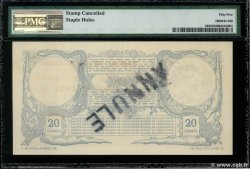 20 Francs Annulé DJIBOUTI  1921 P.04Bs AU