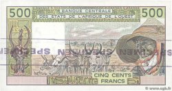 500 Francs Épreuve ESTADOS DEL OESTE AFRICANO  1988 P.106s SC+