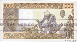 1000 Francs Épreuve ESTADOS DEL OESTE AFRICANO  1988 P.107s SC+