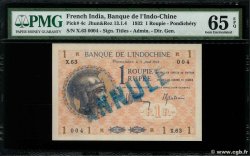 1 Rupee - 1 Roupie Spécimen FRENCH INDIA  1932 P.04cs UNC