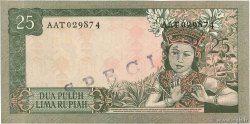 25 Rupiah Spécimen INDONESIEN  1960 P.084bs ST