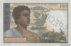 100 Francs Spécimen MADAGASCAR  1950 P.046bs UNC-