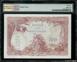 100 Francs Spécimen MARTINIQUE  1930 P.13s AU