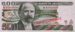 500 Pesos Spécimen MEXICO  1979 P.069s FDC