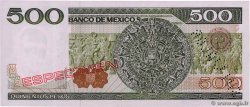 500 Pesos Spécimen MEXICO  1979 P.069s FDC