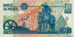 10 Nuevos Pesos Spécimen MEXICO  1992 P.099s FDC