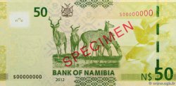 50 Namibia Dollars Spécimen NAMIBIA  2012 P.13as AU+