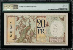 20 Francs Spécimen NEW CALEDONIA  1926 P.37as UNC