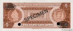 5 Pesos Oro Spécimen RÉPUBLIQUE DOMINICAINE  1964 P.100s5 UNC