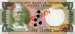 1 Leone Spécimen SIERRA LEONE  1974 P.05as ST