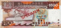 100 Dollars Spécimen SINGAPORE  1985 P.23as UNC-