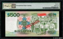 500 Dollars Spécimen SINGAPUR  1988 P.24s FDC