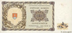 5000 Korun Spécimen SLOVACCHIA  1944 P.14s q.FDC