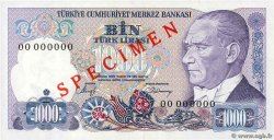 1000 Lira Spécimen TURKEY  1981 P.196s UNC-