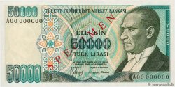 50000 Lira Spécimen TURKEY  1989 P.203s UNC-
