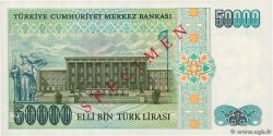 50000 Lira Spécimen TÜRKEI  1989 P.203s fST+