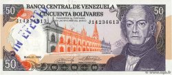 50 Bolivares Annulé VENEZUELA  1990 P.065cs