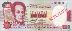 1000 Bolivares Spécimen VENEZUELA  1991 P.073s1 fST+