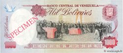 1000 Bolivares Spécimen VENEZUELA  1991 P.073s1 fST+