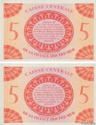 5 Francs Consécutifs AFRIQUE ÉQUATORIALE FRANÇAISE  1943 P.15a pr.NEUF