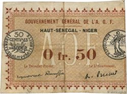 50 Centimes Spécimen AFRIQUE OCCIDENTALE FRANÇAISE (1895-1958)  1917 P.01 pr.TB